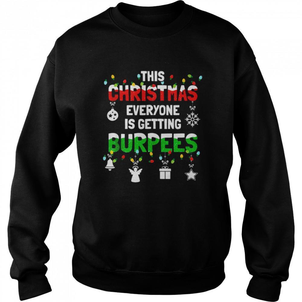 Burpee Christmas Workout Fitness Sarcastic Sweatshirt